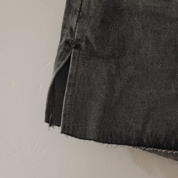 Anthropologie WeWoreWhat The Boyfriend Shorts Rigid‎ Demin Washed Grey Size 25 - Picture 5 of 11